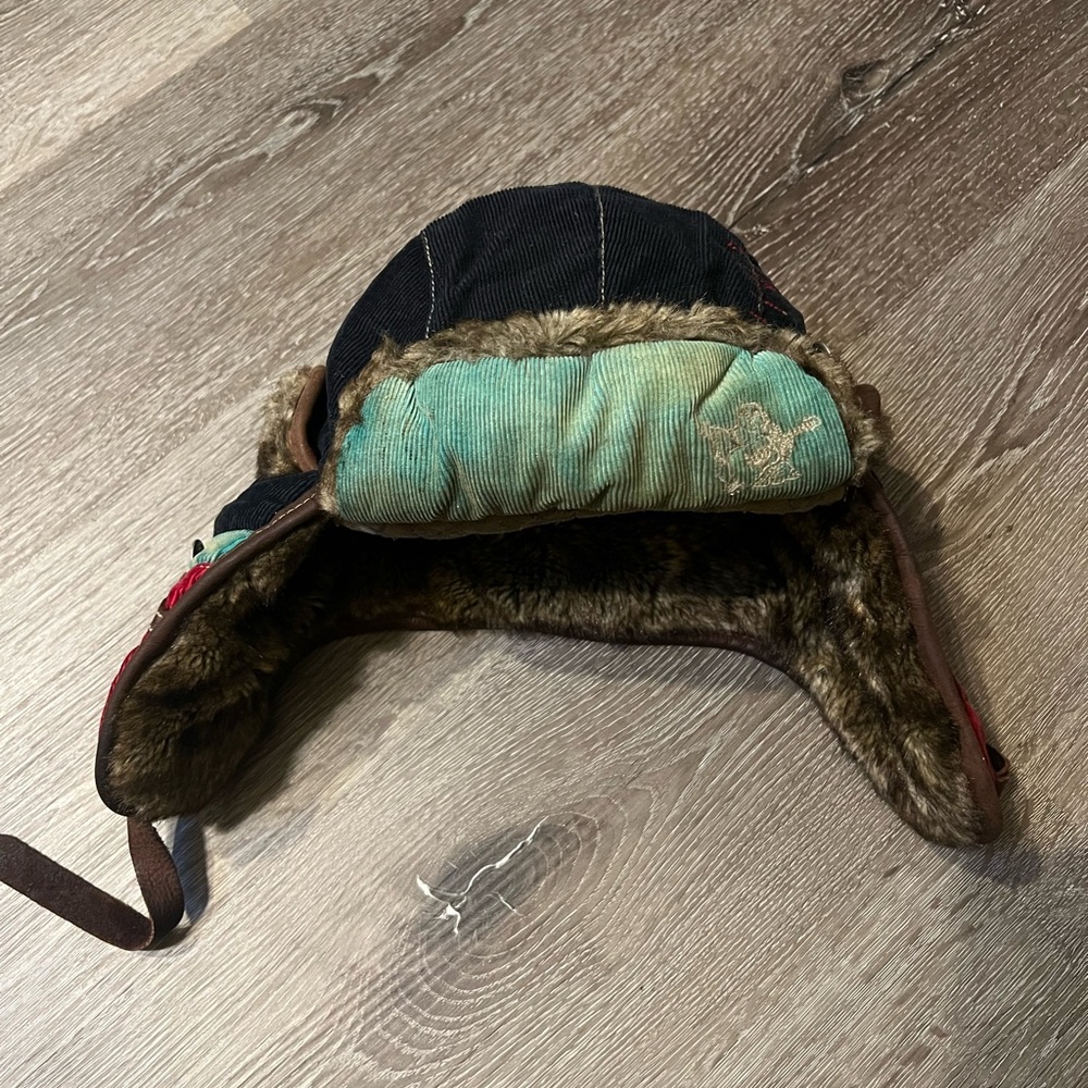 Vintage True religion Faux Fur Lined Hat